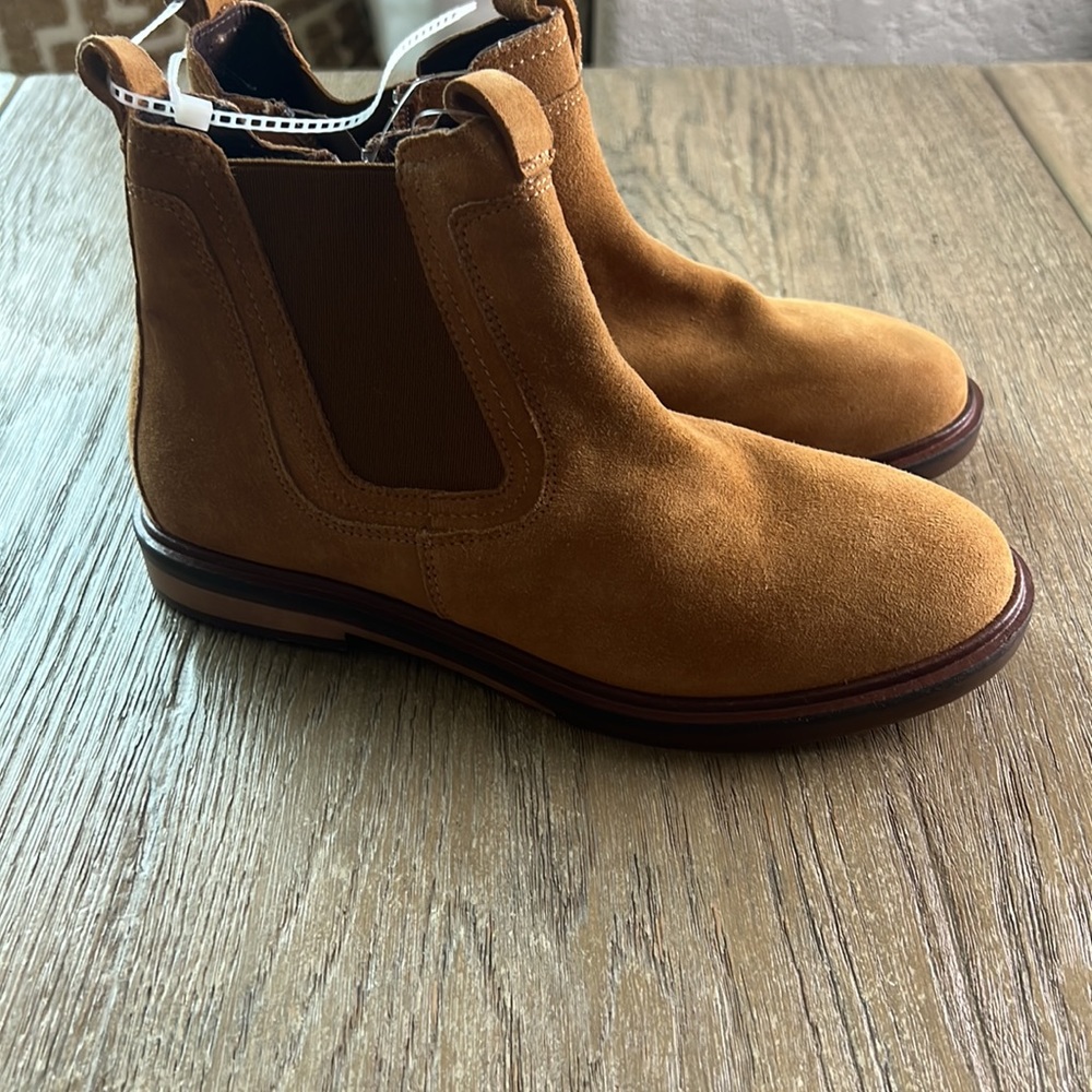 Zara Kids Tan Suede Boots